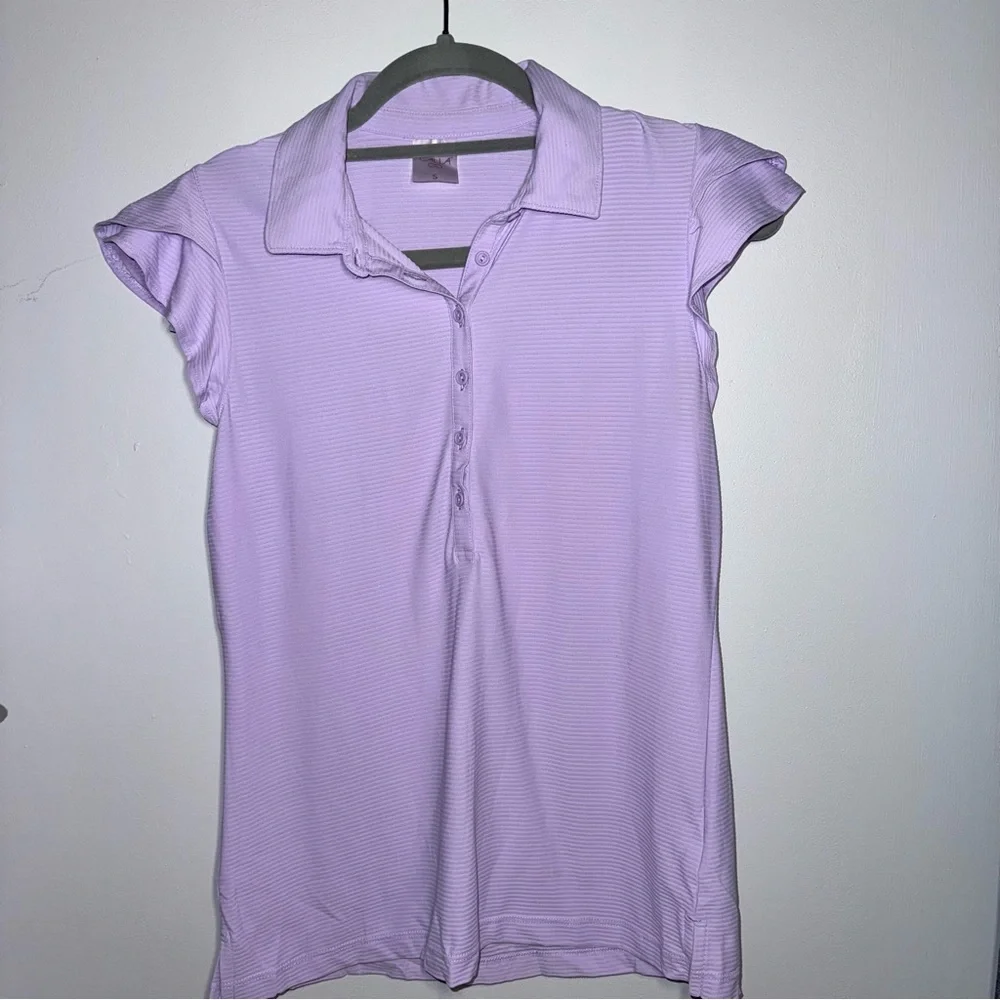 CALIA Women's Golf Flutter Sleeve Polo
Small Lilac - Picture 2 of 7